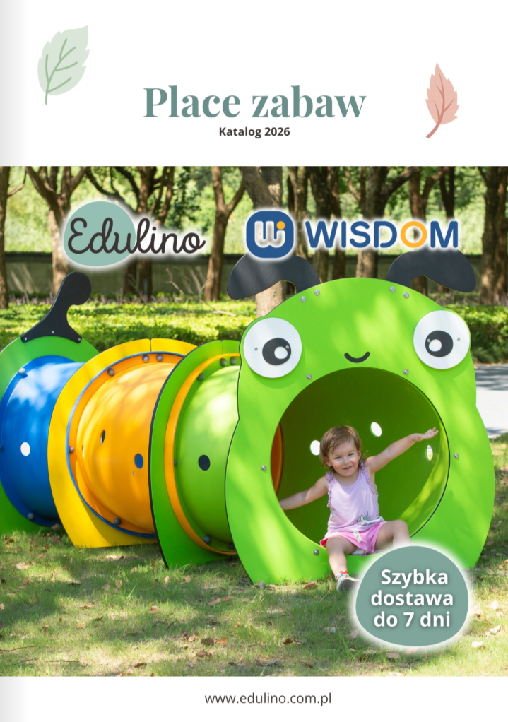 Katalog Place Zabaw 2026 Edulino Katalog Placów zabaw Edulino - dystrybutora wyposażenia dla żłobków i przedszkoli najwyższej jakości.